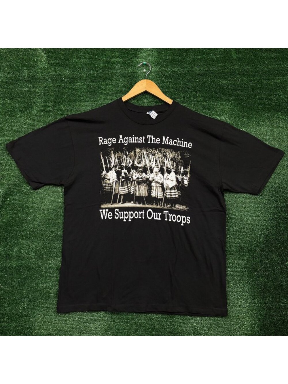 Rage Against the Machine We Support Our Troops Heavy Metal Band T-Shirt XL